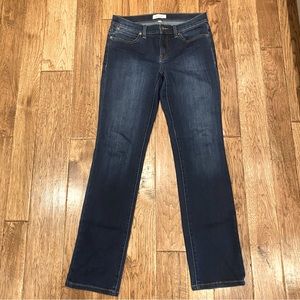Lila Ryan Straight Leg Blue Jeans Mid Rise Stretch Size 28